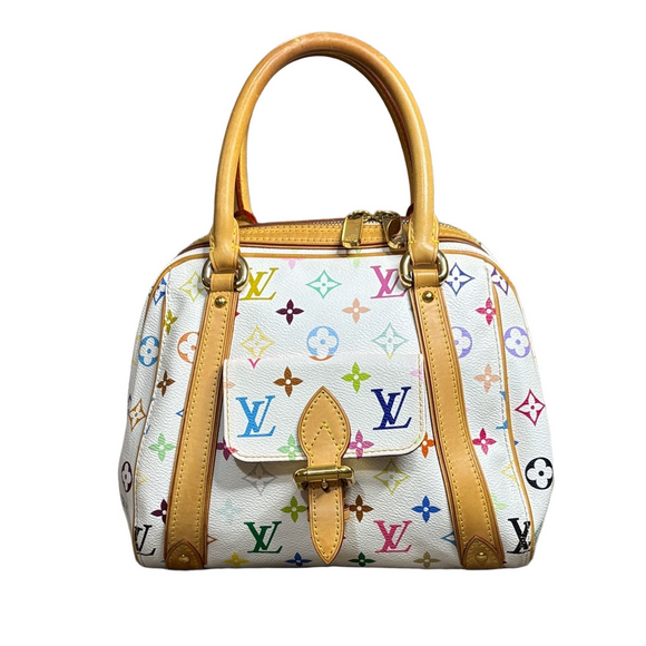 Louis Vuitton Handbags - Louis Vuitton Priscilla White Multicolor Monogram Bag Vintage